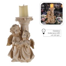 Figura Anđeli s LED svijećom - DED1789