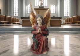 Figura Anđeo koji kleči 62 cm - RAI4596