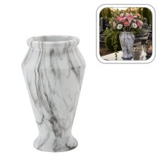 Cementna ukrasna vaza – siva - DED3059