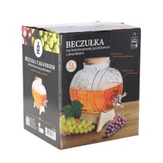 Bačvica 5L na bambusovom postolju s pipicom - ZIX9816