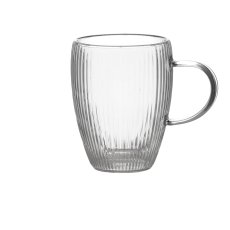 Set od 2 rebraste čaše s dvostrukim stijenkama 350 ml - IBO4683