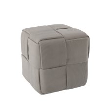 Pleteni tabure - svjetlosivi - PHO6045