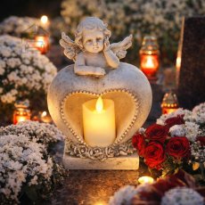 LED figura anđeo zamišljen - GOT2632