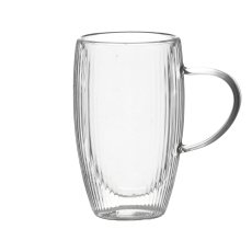 Set od 2 rebraste čaše s dvostrukim stijenkama 440 ml - IBO4720
