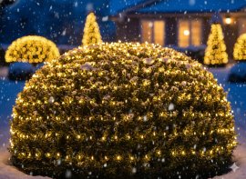 Chomik - Led zavjesa mreža 256L toplo bijela 2x2 m - LED1681