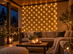Chomik - Led zavjesa mreža 256L toplo bijela 2x2 m - LED1681