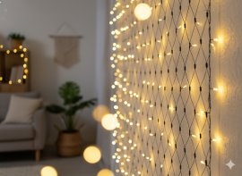 Chomik - Zavjesa mreža LED 320L toplo bijela 3x2 m - LED1704