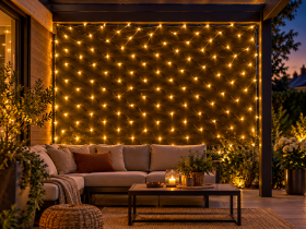 Chomik - Zavjesa mreža LED 320L toplo bijela 3x2 m - LED1704