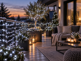 Chomik - LED lampice na kolutu 500L hladno bijela, 3+50 m - LED8530