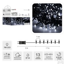 LED-lampice Cluster 700L, hladno bijele, 3 + 7 m - LED8189