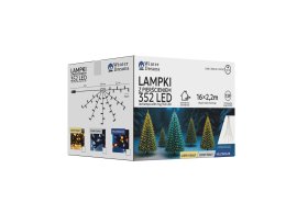 Chomik - LED-lampice s obručem, 2,2 m, 352 LED, hladno bijele - LED8080