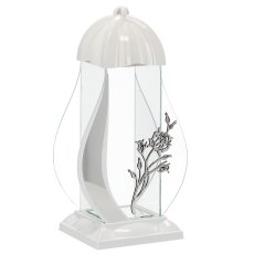 Lampion M ruža - bijela, 39 cm - ZOZ4130