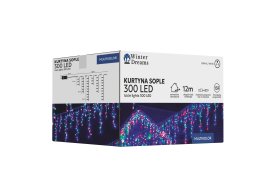 Chomik - Svjetlosna zavjesa 300 LED, višebojna, 3+12 m - LED6311