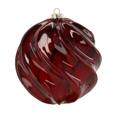 Staklena kuglica – bordo, 18 cm - BOZ7813