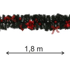 Girlanda - crvena, 1,8 m - ANT0300