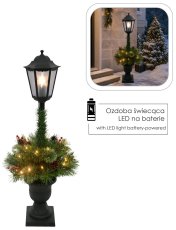 Božićna LED-lanterna s aranžmanom 90 cm - DEL1543