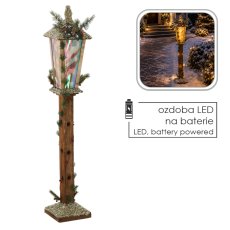 Chomik - Božićna drvena LED-laterna - DEL3301