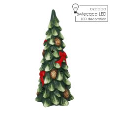 Božićna figurica drvce s LED-mašnama - GOT4377