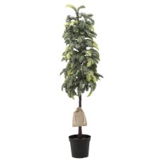 Chomik - Umjetna zasnježena božićna jelka u loncu s LED rasvjetom, 105 cm - HIN4575