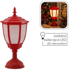 Božićna mini lanterna, toplo bijela LED - SOL3844