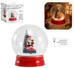 Božićna LED snježna kugla s glazbenim mehanizmom - SOL3875