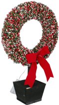 Chomik - Božićni ukras – LED Vijenac u lončiću, 47 cm - HIL6708