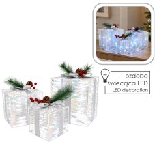 Chomik - Božićni ukras – 3 poklona, 150 LED-lampica - LED5824