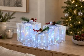 Chomik - Božićni ukras – 3 poklona, 150 LED-lampica - LED5824