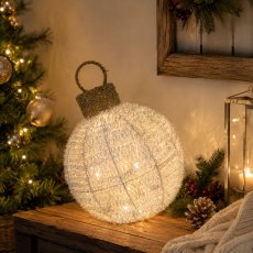 Chomik - Božićni ukras – LED-kuglica - HIL6739