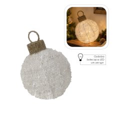 Chomik - Božićni ukras – LED-kuglica - HIL6739
