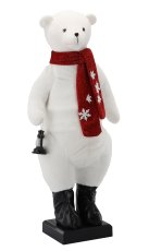 Chomik - Božićni ukras – Polarni medvjed 150 cm, LED, melodija, kretanje - KAI7712