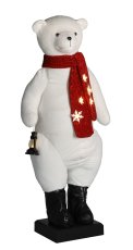 Chomik - Božićni ukras – Polarni medvjed 150 cm, LED, melodija, kretanje - KAI7712