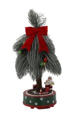 Chomik - Božićni ukras – Jelka s vlakićem, 60 cm, LED, melodija - KAI7873