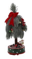 Chomik - Božićni ukras – Jelka s vlakićem, 60 cm, LED, melodija - KAI7873
