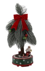 Chomik - Božićni ukras – Jelka s vlakićem, 60 cm, LED, melodija - KAI7873