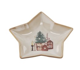 Chomik - Porculanski tanjur za posluživanje - Zvijezda "Winter Coffee" - LIL6852