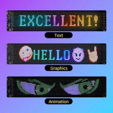 Chomik - LED-panel Matrix, USB, bluetooth, 5 V, 4 A, 29,5x145 cm - PIX9600