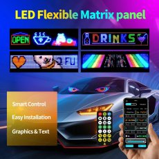 Chomik - LED-panel Matrix, USB, bluetooth, 5 V, 4 A, 29,5x145 cm - PIX9600