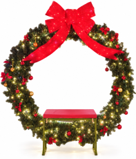 3D LED-blagdanska dekoracija – Vijenac sa sjedalom 180 cm - LED9877