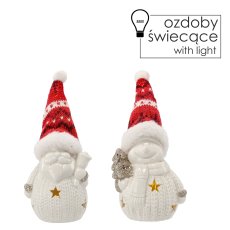 Božićna LED-figurica Djed Božićnjak/snjegović - SID3447