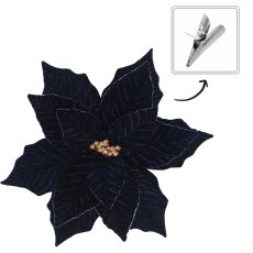Umjetna božićna zvijezda 32 cm - tamnoplava - TEB0836