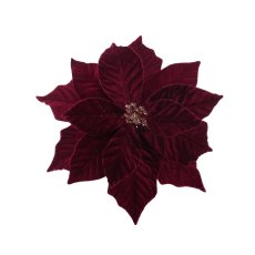 Umjetni cvijet – božićna zvijezda 32 cm, bordo - TEB0843