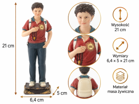 Chomik - Božićna figura – sv. Carlo Acutis, 21 cm - RAI6540
