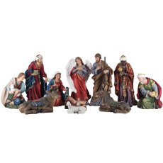 Komplet 11 božićnih figura od smole - UGI0799