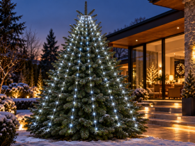 Chomik - LED lampice s obručem, 3 m, 480 lampica, hladno bijela svjetlost - LED6335