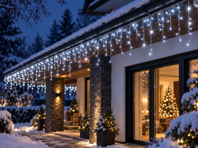 Chomik - Svjetlosna zavjesa Icicle 300 LED, hladno bijela 3+12 m - LED9850