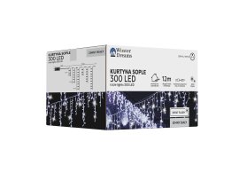 Chomik - Svjetlosna zavjesa Icicle 300 LED, hladno bijela 3+12 m - LED9850