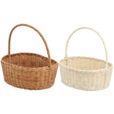 Košara od ratana 34 cm s ručkom – DRA6096