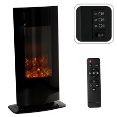 Zidni / samostojeći kamin s efektom plamena – 40 x 14,5 x 82 cm – 1000/2000 W