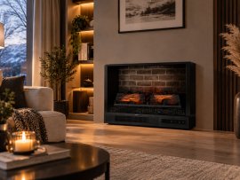 Chomik - Električni kamin – imitacija plamena 61 cm – 900/1800 W - FIN9459